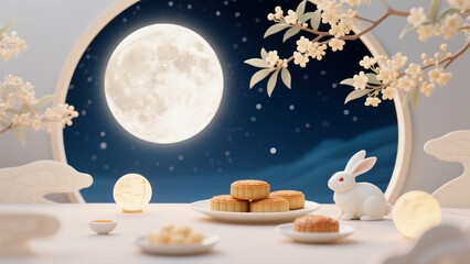 Mid-Autumn Festival material images