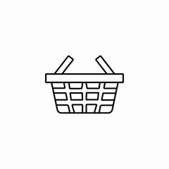 shopping basket icon sign vector