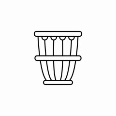 tabla drum icon sign vector