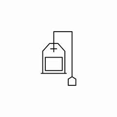 teabag infuser icon sign vector
