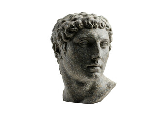 Obraz premium Roman Marble Head Statue PNG