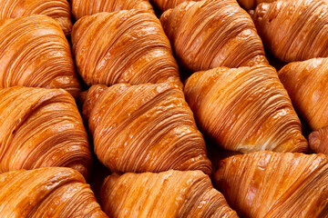 Delicious croissants. Fresh from the oven.