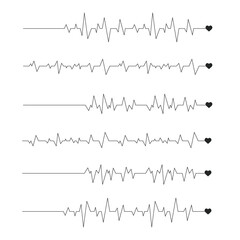 Obraz premium Heartbeat Line Design can be used for Health and love Concepts