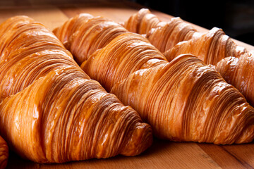 Delicious croissants. Fresh from the oven.