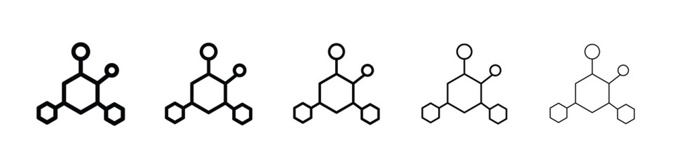 Hormones icon filled flat sign concept for web design.