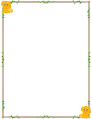 Obraz premium dino frame