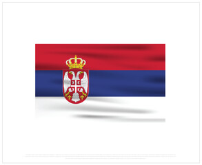 Obraz premium Happy Independence day, Serbia Independence day, Serbia, Serbia Flag, 15 February, 15th February, Independence Day, National Day, National Flag, Icon