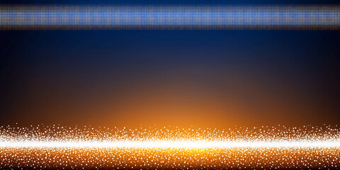 Abstract Glittering Background with Dark Blue and Brown Gradient