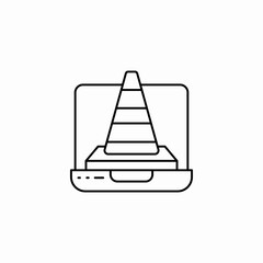 online traffic icon sign vector