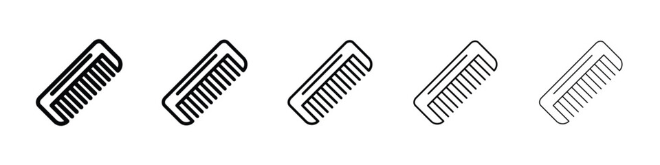 Hair brush icon filled flat sign concept for web design.