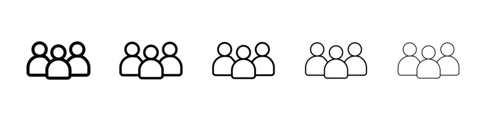 Group icon filled flat sign concept for web design.