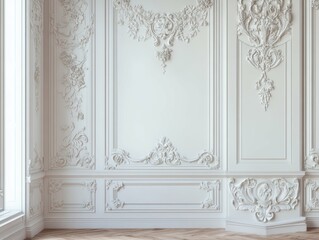 ultra HD picture of White and wooden bedroom corner high detail