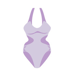 swimsuit. Vector cute illustration of swimsuit on white background in flat style. Vector illustration on the theme of rest and travel