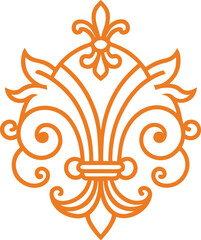 fleur de lis vector illustration on transparent background © SKShagor
