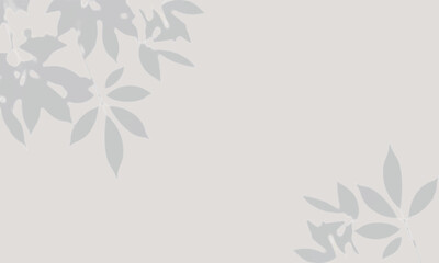 Fototapeta premium Soft Greige Background with Leaf Shadows – Natural Soft Texture
