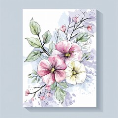 Floral artwork exhibition botanical gallery digital illustration contemporary design aesthetic viewpoint nature-inspired concepts for art lovers