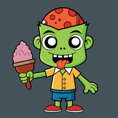 design logo icon illustration character cartoon zombie