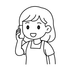 cartoon online selling illustration