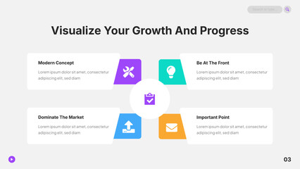 Editable infographic for four phases, solutions, or methods