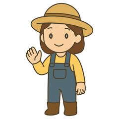 cartoon gardener illustration