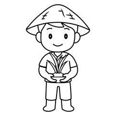 cartoon farmer illustration