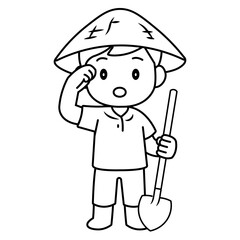 cartoon farmer illustration