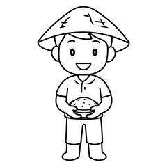 cartoon farmer illustration
