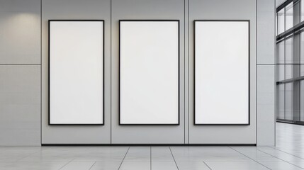 Vertical Monitor: Blank Promotional Display on a Sleek Flat Screen for Modern Walls