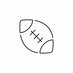 american football laces icon sign vector
