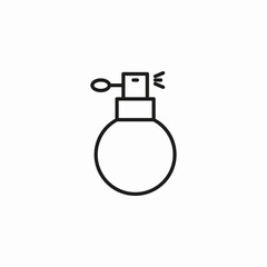 spray perfume bottle icon sign vector