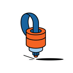 electric plug isolated on white background