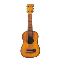 Obraz premium vintage wooden ukulele with warm, rich tone, perfect for music lovers. This charming instrument features smooth finish and classic design, ideal for both beginners and experienced players