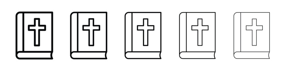 Fototapeta premium Bible icon filled flat sign concept for web design.