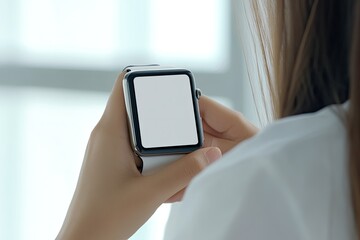Sharp Image of Close Up of Female Wearing in Watch Application
