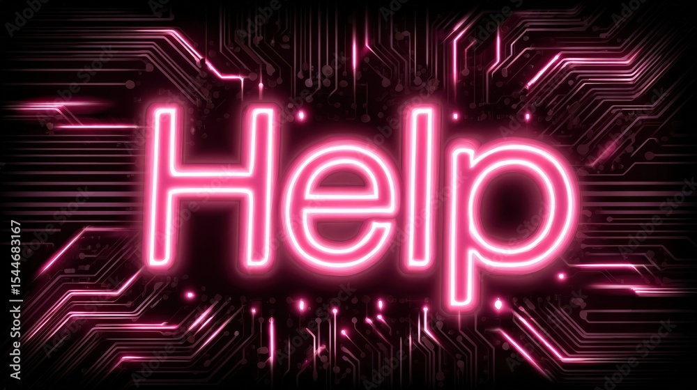 Fototapete neon pink 