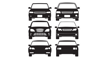 Car Type Icons Editable Stroke