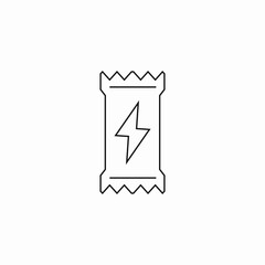 lightning energy bar icon sign vector