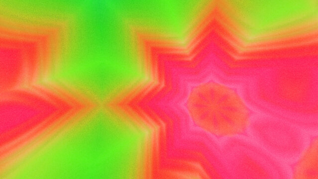 Abstract Radiant Burst with Soft Grain Texture, Symmetrical Glow Pattern in Psychedelic Style, Radiating Circular Abstract with Subtle Noise, Kaleidoscopic Starburst with Gradient Flow