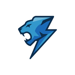 panther lightning bolt logo

