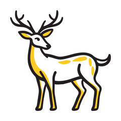 Deer vector art.