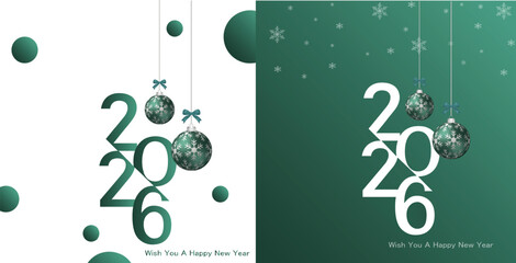 Happy new year 2026, Set of 2026 Happy New Year logo text design. 2026 number design template. Collection of 2026 Happy New Year card, cover, poster. Vector illustration.