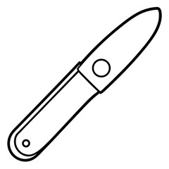 Line Art Utility Cutter Icon Design