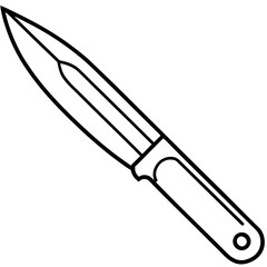 Line Art Utility Cutter Icon Design