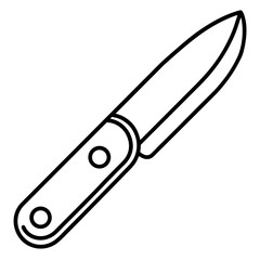 Line Art Utility Cutter Icon Design