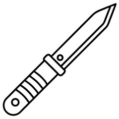 Line Art Utility Cutter Icon Design