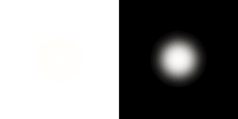 Glowing Spheres with Transparent and Black Backgrounds

