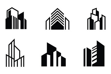 building construction vector illustration logo design