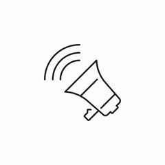 announcing megaphone sound icon sign vector