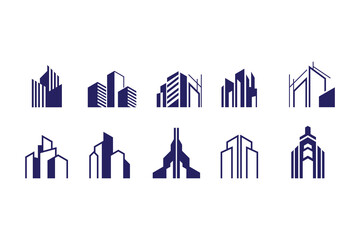 building construction vector illustration logo design