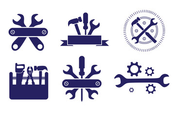 carpentry tools vector illustration logo design image